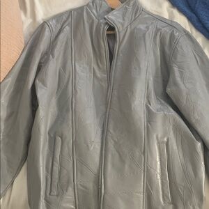 Leather Gray Jacket
